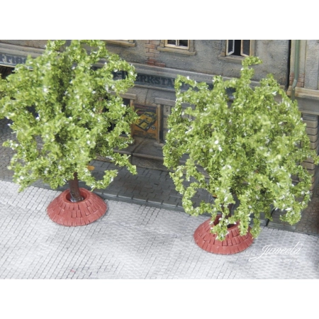 Juweela 28252 - Obramowania drzew, czerwona cegła, 5 sztuk, 1:87, H0