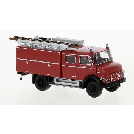 Brekina 47172 - Mercedes LAF 1113 TLF 16, klapy nadbudówki czerwone, czarne, 1970 r.