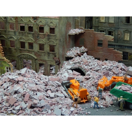 Juweela 28149 - Gruz budowlany szary i czerwony, 75g, 1:87, H0
