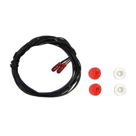 Viessmann 3508 - 2 żarówki 1,8 mm, 16 V, 30 mA, czerwone