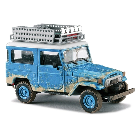 Busch 43023 - Toyota Land Cruiser J4 Offroad, Blau, 1960
