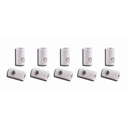 Viessmann 6887 - 10 gniazd bananowych, biały