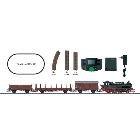 Trix 21528 - Zestaw startowy BR 74 towarowy (cyfrowy), DB, Ep. III, DC-MFX-Digital