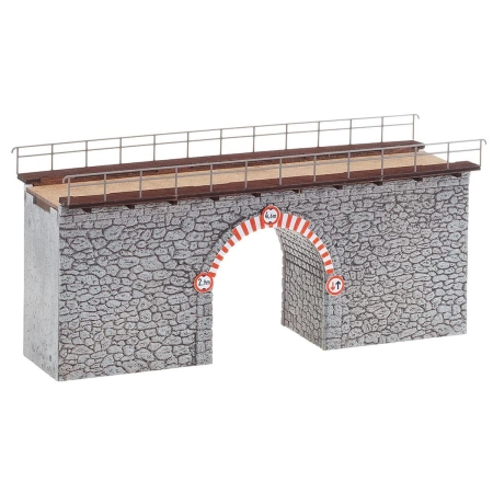 Faller 120498 - Wąski kamienny wiadukt, 185 x 64 x 85 mm.