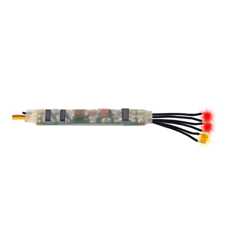 Viessmann 5273 - 3 diody mini LED czerwono-żółte, z elektroniką mikromigającą