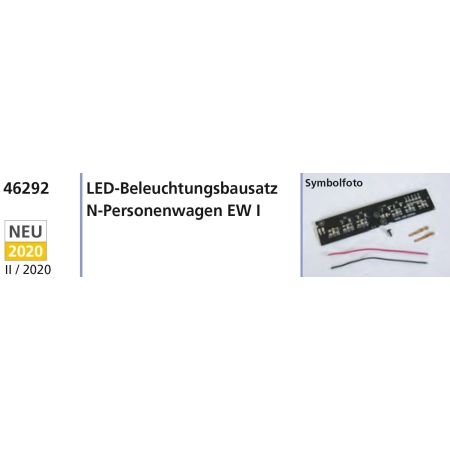 Piko 46292 - Zestaw oświetlenia LED do wagonów pasażerskich EW I