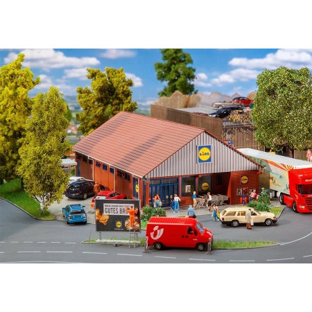 Faller 130615 - Supermarket Lidl, 266 x 184 x 86 mm.