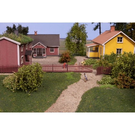 Joswood 25028 - Płot sztachetowy, czerwony, Szwecja.