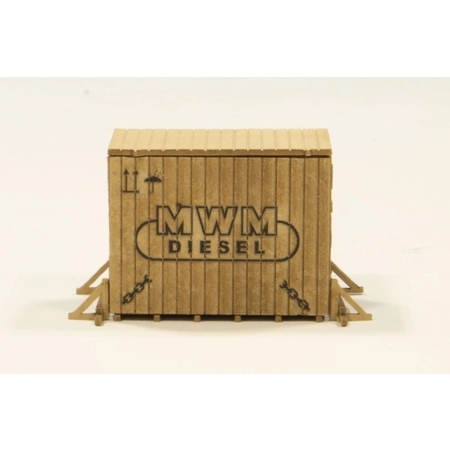 Joswood 40194 - Mała skrzynia 'MWM Diesel', 3 sztuki, 31 x 22 x 25 mm