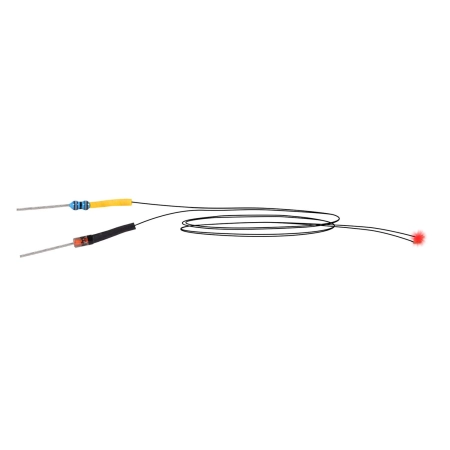 Viessmann 3563 - LED czerwony z przylutowanym przewodem, 5 sztuk