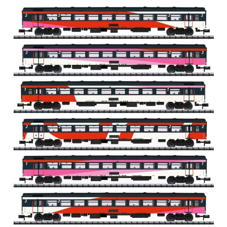 Trix 15389 - Zestaw 6 wagonów pasażerskich ICRm, NS, Ep. VI