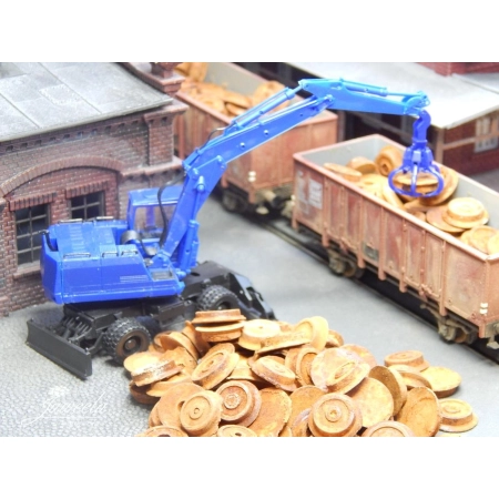 Juweela 28178 - Zardzewiałe rolki kół, prawdziwa rdza, 25 g, 1:87, H0