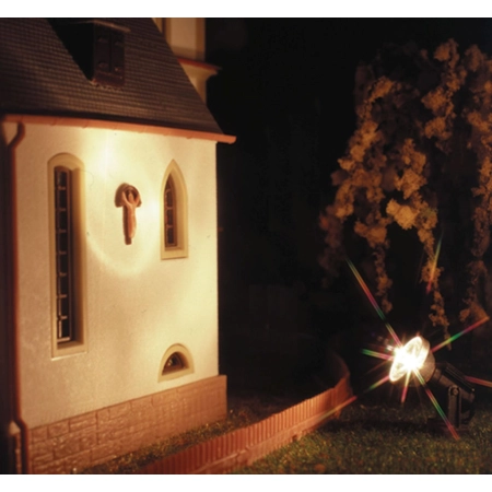 Viessmann 6330 - Reflektor niski, LED biały Wysokość: 16 mm