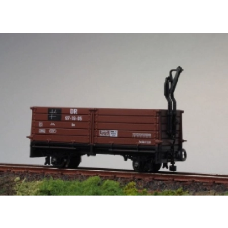 Technomodell 54235 - Wagon towarowy węglarka, DR, Ep.III, brązowy