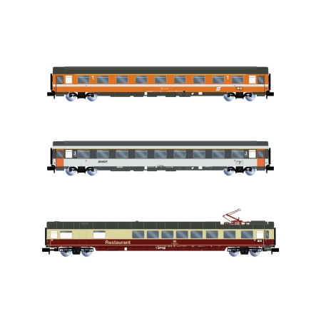 Arnold HN4390 - Zestaw 3 wagonów pasażerskich EuroCity „Mozart”, DB, Ep.IV-V