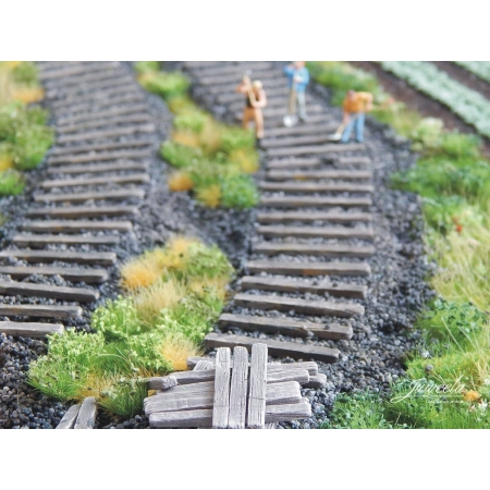Juweela 28224 - Stare podkłady kolejowe, 10g, ok. 40 szt. 40 sztuk, 1:87, H0