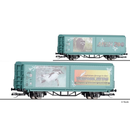 Tillig 14851 - Wagon z przesuwanymi ścianami Hbis-tt, Moje Zoo, Ep.VI