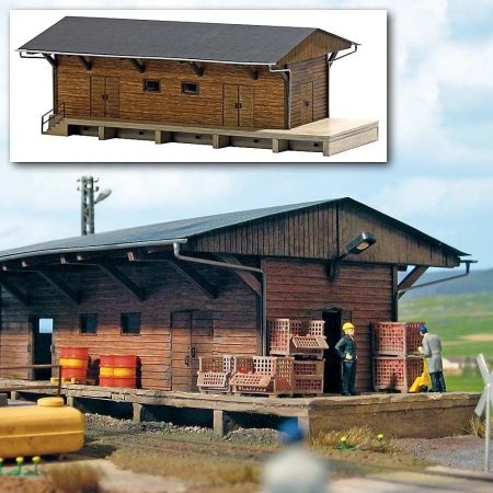 Busch 1421 - Magazyn z rampa, Braunsdorf (okolice Chemnitz)