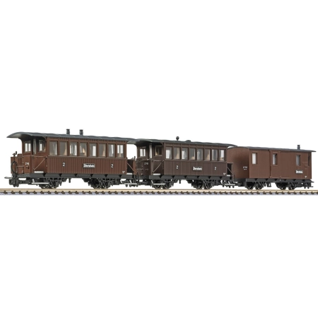 Liliput 340020 - Zestaw 3 wagonów pasażerskich, Zillertalbahn, Ep.III