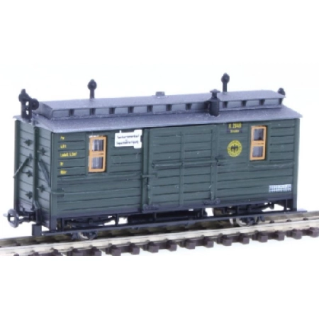 Technomodell 53205 - Wagon bagażowy, DRG, Ep.II, zielony