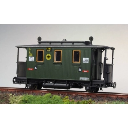 Technomodell 52205 - Wagon pasażerski 4. klasy, DRG, Ep.II, zielony