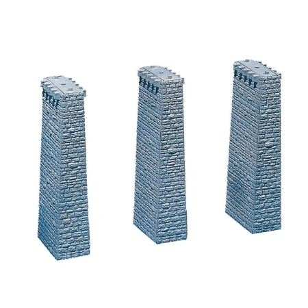 Faller 120479 - 3 filary wiaduktowe. 48 x 32 x 180 mm.