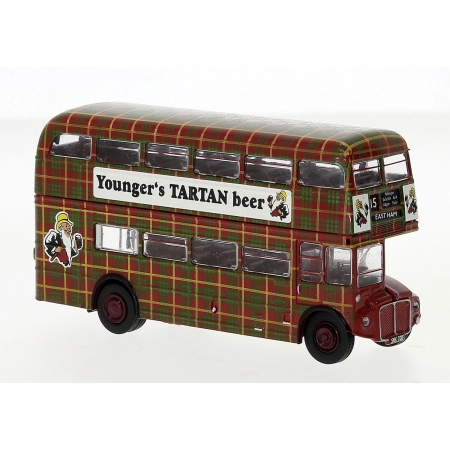 Brekina 61107 - AEC Routemaster, piwo Younger's Tartan, 1960 r.