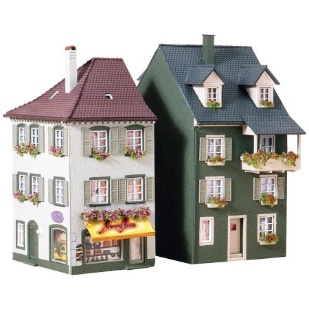 Faller 130414 - Dwie kamienice,  75 x 112 x 145 mm