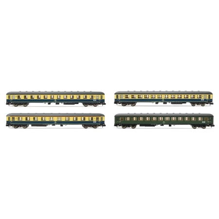 Arnold HN4315 - Zestaw 4 wagonów pasażerskich „Interzonenzug”, DB, Ep.IV-V