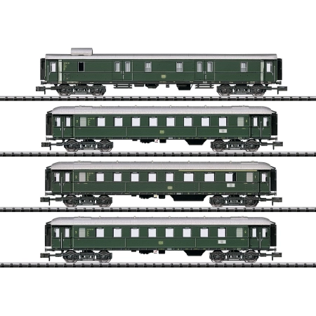 Trix 15015 - Zestaw 4 wagonów pociągu ekspresowego, DB, Ep. III