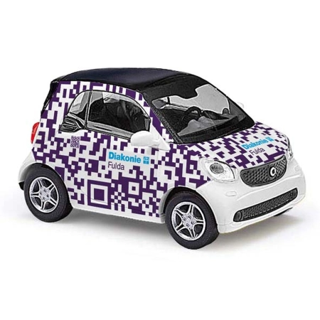 Busch 50723 - Smart Fortwo Coupé Diakonie Fulda, rok produkcji 2014