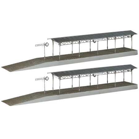 Faller 120204 - Dwa zadaszone perony "Waldbrunn", 716 (2 x 358) x 55 x 62 mm.