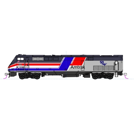 Kato-Lemke K376116 - Spalinówka GE P42 Amtrak #160, 50th An., Dash 8, Ep.VI