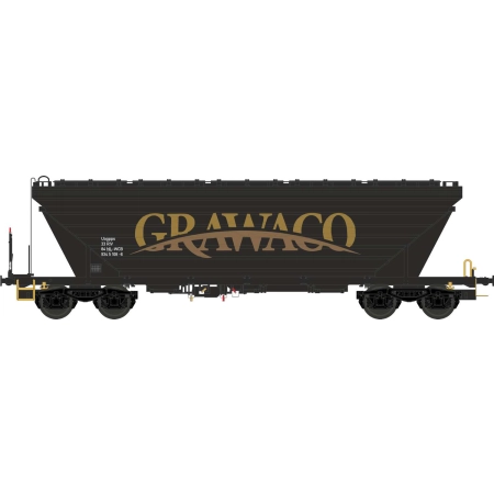 NME 513600 - Wagon do przewozu zbożaUagpps 80 m³ "GRAWACO", czarny 1