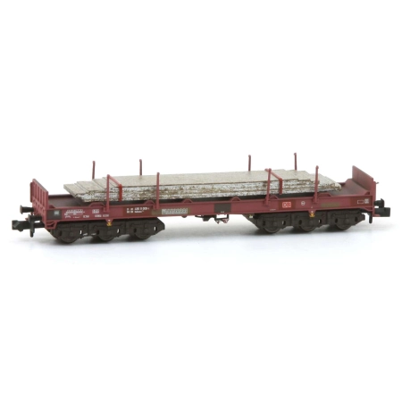 Liliput 265762 - Wagon towarowy Sahmms 711 z płytami stalowymi, DBAG, Ep.V