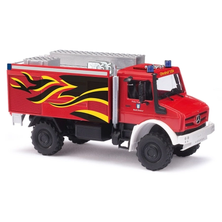 Busch 51055 - Mercedes-Benz Unimog U 5023, straż pożarna Ohrdruf/Turyngia, 2014 r.
