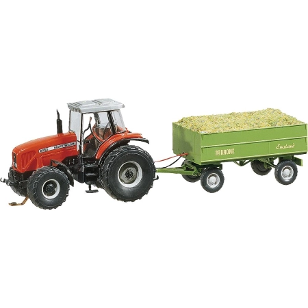Faller 161536 - Car System, Ciągnik MF z przyczepą.
