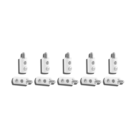 Viessmann 6878 - 10 wtyków bananowych, biały