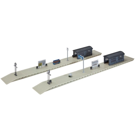 Faller 120203 - Perony niezadaszone. 2 x (418 x 48 mm).