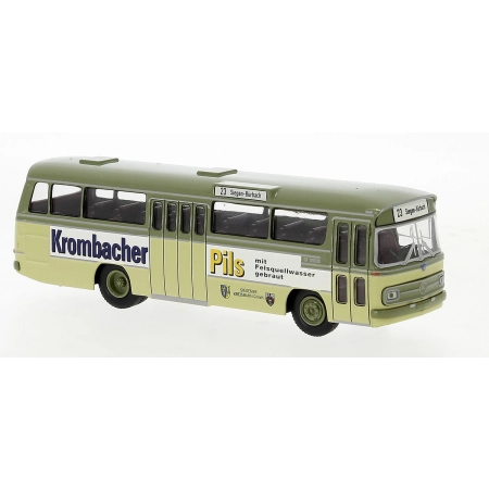 Brekina 52155 - Mercedes O 302-11 RStn, Siegen - Krombacher Pils, 1972 r.