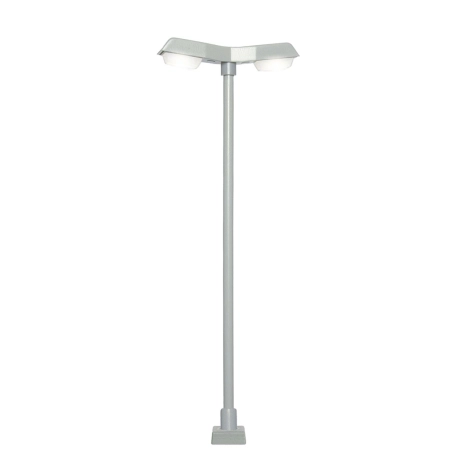 Viessmann 60971 - Latarnia uliczna nowoczesna, podwójna, biała LED