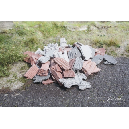 Juweela 21214 - Gruz budowlany szary i czerwony, 20g, 1:120, TT