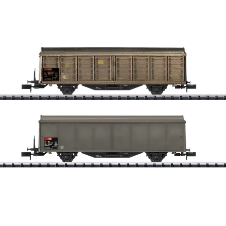 Trix 15307 - Zestaw 2 wagonów z przesuwanymi ścianami, SBB, Ep. V