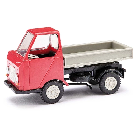Busch 210003603 - Wywrotka trójstronna Multicar M22, czerwona
