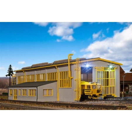 Kibri 39324 - Hangar naprawczy w Gleisbau
