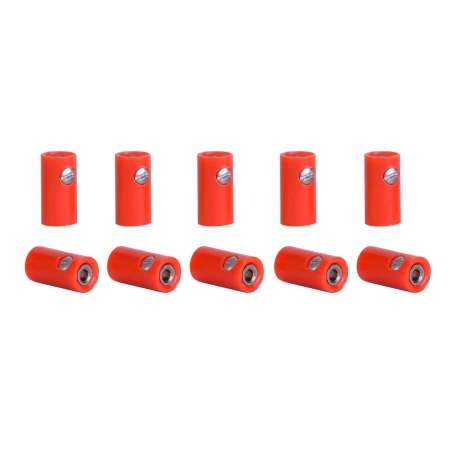 Viessmann 6880 - 10 gniazd bananowych, czerwony