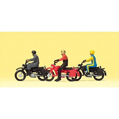 Preiser 10081 - Figurki: Motocykliści na Herkulesie
