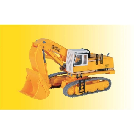 Kibri 11272 - Koparka gąsienicowa LIEBHERR 974, żółta.