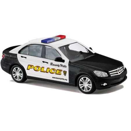 Busch 43604 - Mercedes Klasy C 2007, policja Beverly Hills.