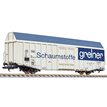 Liliput 235808 - Wagon towarowy o dużej pojemności Hbks, DB, Ep.IV „Schaumstoffe Greiner”